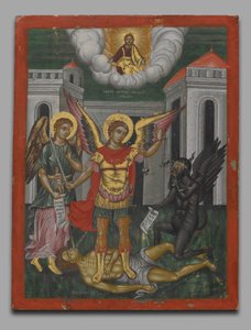 Saint Michael Weighing a Soul by Unknown
