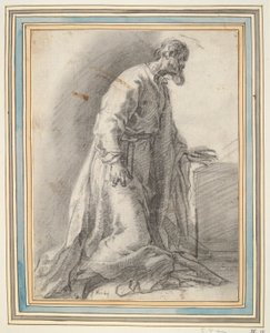 Saintly Figure Kneeling