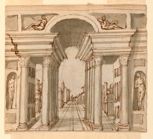 Stage Design: Architectural Perspective by Unknown