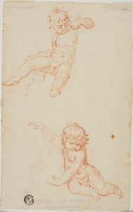 Two Seated Putti