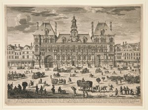 View of the Hotel de Ville, Paris by Unknown