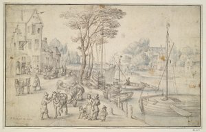 Village Wharf by Unknown