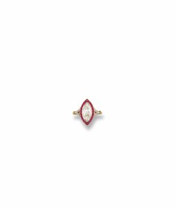 A Belle Epoque diamond and ruby ring, c.1893 by Unknown artist