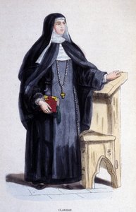 A Clarisse, a religious of the Order of St. Clair founded in the 13th century by Unknown artist