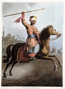 A Mamluk on his Horse - in “Views in Egypt, Palestine and other parts of the Ottoman Empire” by Unknown artist