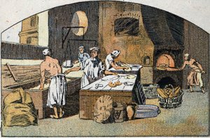 A bakery in the 18th century by Unknown artist
