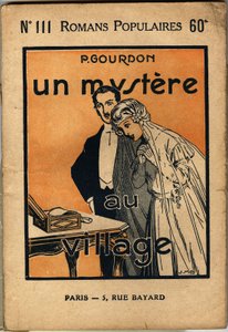 A couple of young brides discover a letter, cover illustration for 