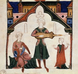 A group of poets and musicians by Unknown artist