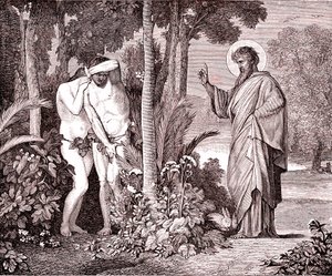 Adam and Eve, Facsimile from the Book by Louis Veuillot 