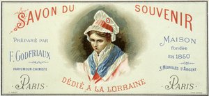 Advertising label of the 