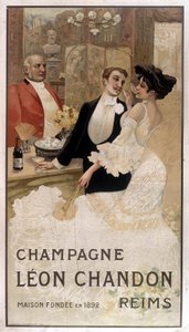 Advertising poster for Léon Chandon champagne, late 19th century by Unknown artist