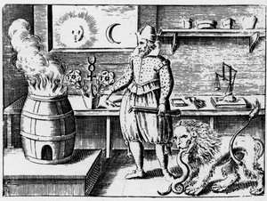 Alchemy - The Flame - Engraving of 1659 in 