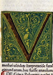 Alphabet: miniaturized letter V
