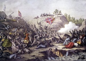 American Civil War (1861-1865): Battle of Fort Pillow, Tennessee, April 12 by Unknown artist