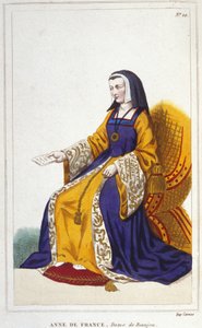 Anne de Beaujeu or Anne of France, French princess. Elder daughter of the Louis dolphin, future Louis XI. by Unknown artist