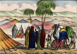 Arab caravan in Algeria by Unknown artist