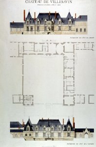 Architecture of the Château de Villesavin, Tou en Sologne, Loir et Cher (41) by Unknown artist