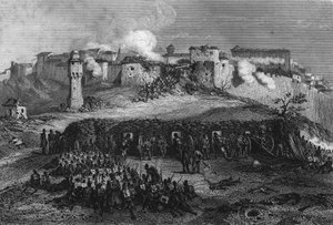 Assault of Constantine after a 7-day siege by the French army in October 1937, in 
