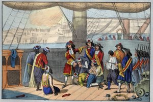 August 1682: bombing of Algiers by Duquesne. (Abraham, Marquis Duquesne) by Unknown artist