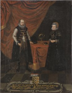 Portrait of Augustus (1526-1586), Elector of Saxony and Anne of Denmark (1532-1585), Electress of Saxony by Unknown artist
