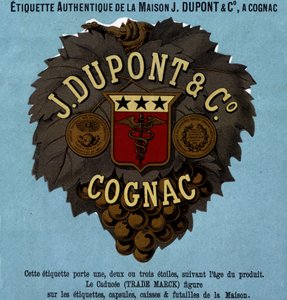 Authentic Label of J. Dupont & Co., Cognac. 1882 Edition by Unknown artist