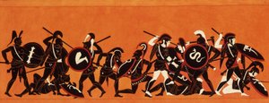 Battle of the Greeks and the Trojans (Trojan War) 1808-1810 by Unknown artist