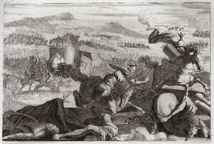 Bible of Royaumont, Old Testament: Death of Judas (illustration from 1811) by Unknown artist