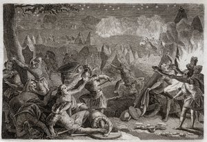 Bible of Royaumont, Old Testament: Defeat of the Midianites by Unknown artist