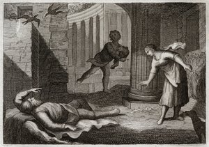 Bible of Royaumont, Old Testament: Tobit Loses His Sight