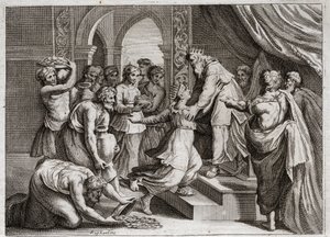 Bible of Royaumont, Old Testament: Queen of Sheba by Unknown artist