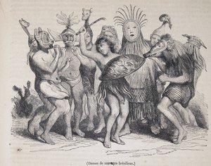 Brazilian natives dancing, from Le Magasin Pittoresque