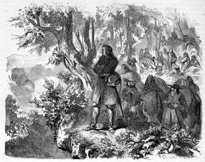 Camisards in the Cévennes. 19th century engraving by Unknown artist