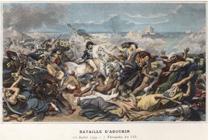 Campaign of Egypt (1798-1801): Joachim Murat during the Battle of Aboukir, July 25 by Unknown artist
