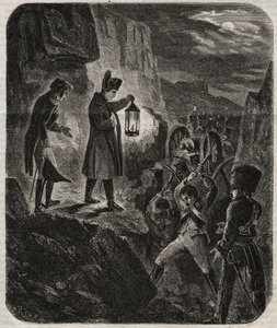 Campaign of Prussia and Poland: Emperor Napoleon I on the Eve of the Battle of Jena-Auerstedt 14/10/1805 - The Emperor Napoleon I the Night Before the Battle of Jena-Auerstedt Against Prussian Army on 14 October 1805