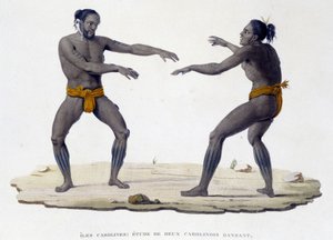 Carolinian Men Dancing (Carolinian Islands, Oceania) by Unknown artist