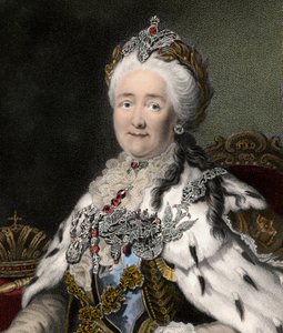 Portrait of Catherine II The Great (engraving) by Unknown artist