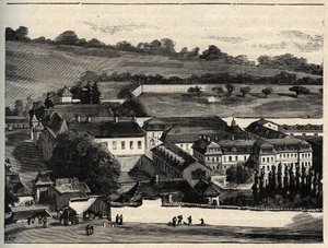 Central House of Clairvaux (prison of Clairvaux) - Champagne-Ardenne - engraving in 