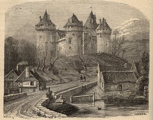 Chateau de Combourg - Ille-et-Vilaine Bretagne (engraving) by Unknown artist