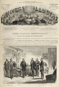Chateau de Saint-Cloud Napoleon III Receiving Juan Prim