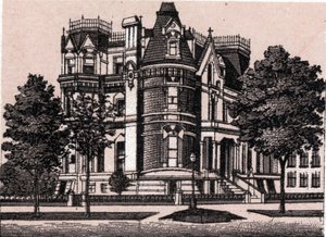 Chicago, United States: view from the corner of Prairie Avenue and 22nd Street in 