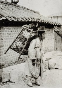Chicken merchant, Korea, late 19th century by Unknown artist