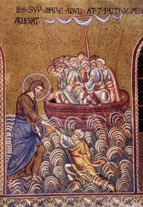 Christ walking on the waters