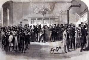 American Civil War (1861 - 1865). Anti-conscription riots in front of the exemption offices. New York.