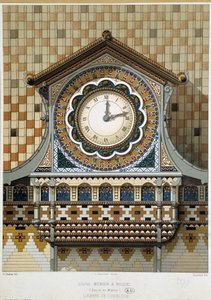 Clock Window of the Menier Factory in Noisiel (Seine-et-Marne)