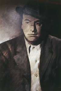Close-up of a Man Wearing a Hat, Isla Negra, Valparaiso Region, Chile by Unknown artist
