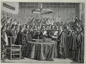 Congress of Westphalia, peace treaty ending the thirty-year war by Unknown artist