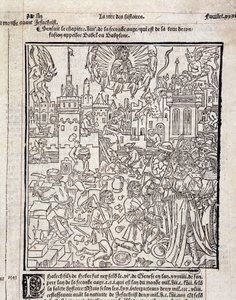 Construction site. France 15th century by Unknown artist