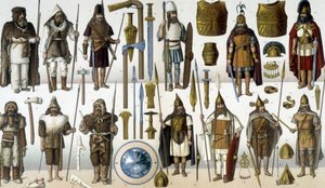 Costumes, Armor and Weapons of Barbarian Warriors