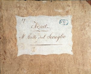 Cover of the Score for Die Entführung aus dem Serail, Opera by Mozart (Lichtenthal Version)