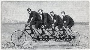 Cyclist on a bicycle called 
